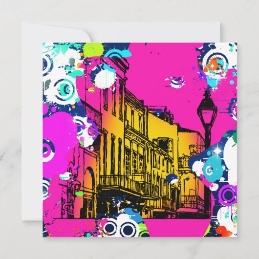 graffiti-verfspier in de stad afstuderen kaart (Achterkant)