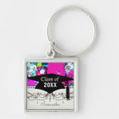 graffiti-verfspier in de stad afstuderen sleutelhanger (Voorkant)