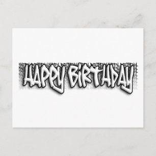 Graffiti Verjaardag Briefkaart