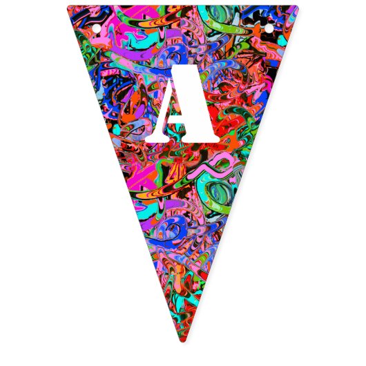 Graffiti-verjaardag Vlaggetjes (Derde vlag)