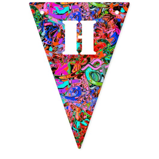 Graffiti-verjaardag Vlaggetjes (Tweede vlag)