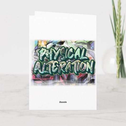 Graffiti verjaardagskaart kaart (Achterkant)