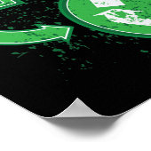 Graffiti Verminderd hergebruik Recyclen Poster (Hoek)