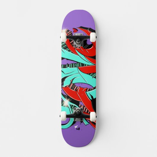 Graffiti Vibes Skateboard Deck (Voorkant)