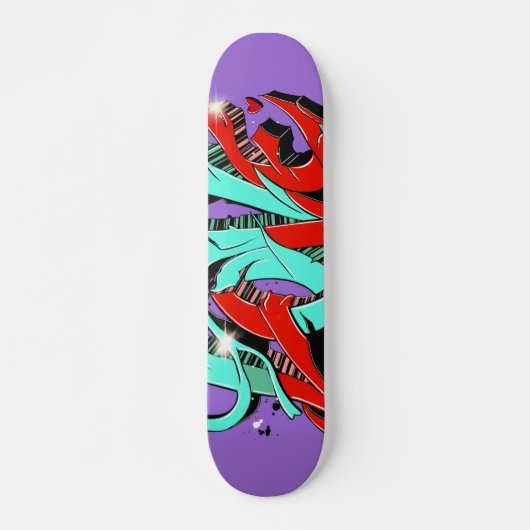 Graffiti Vibes Skateboard Deck (Voorkant)