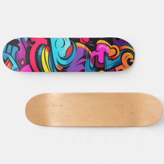 Graffiti Vibes Skateboard - Street Art Fusion (Horizontaal)
