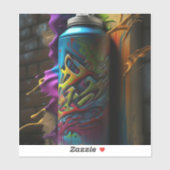 Graffiti Vibes: Straatkunst die je spreekt Sticker (Vel)