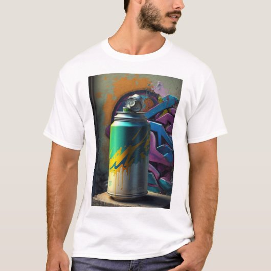 Graffiti Vibes: Straatkunst die je spreekt T-shirt (Voorkant)