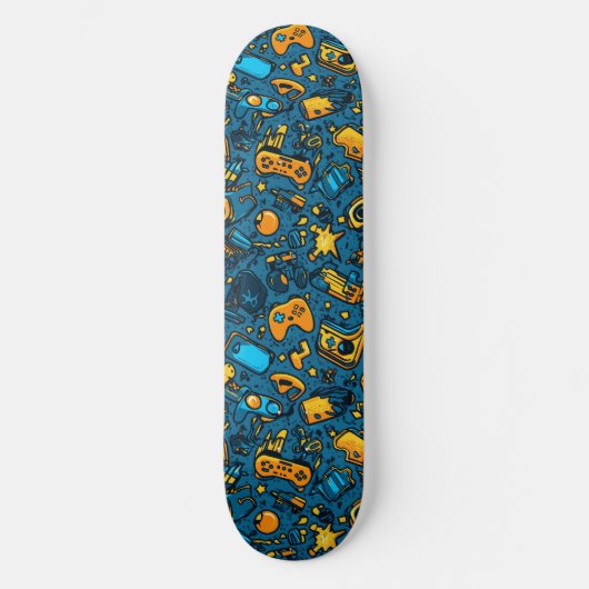 Graffiti Video GamerGamer Cool Ontworpen Skateboar Persoonlijk Skateboard (Voorkant)