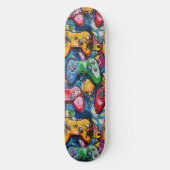 Graffiti Videogame Cool Ontworpen Skateboard (Voorkant)