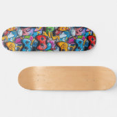 Graffiti Videogame Cool Ontworpen Skateboard (Horizontaal)