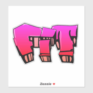 Graffiti Vinyl Sticker, op maat gesneden Sticker