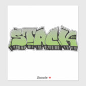 Graffiti Vinyl Sticker, op maat gesneden Sticker (Vel)