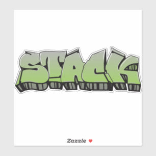 Graffiti Vinyl Sticker, op maat gesneden Sticker