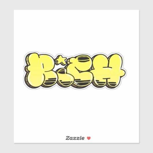 Graffiti Vinyl Sticker, op maat gesneden Sticker (Vel)