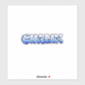 Graffiti Vinyl Sticker, op maat gesneden Sticker (Vel)