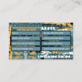 Graffiti Visitekaartje (Achterkant)