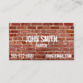 Graffiti-Visitekaartjes met Brick Wall op maat Visitekaartje (Achterkant)