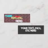 Graffiti-Visitekaartjes Mini Visitekaartje (Voorkant / Achterkant)