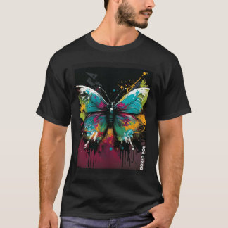 Graffiti vlinder t-shirt