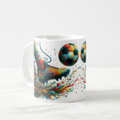 Graffiti Voetbal Trap Koffiemok (Voorkant links)