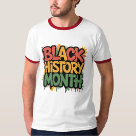 Graffiti voor Black History Month T-shirt