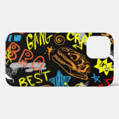 Graffiti voor jongens: handgetekende coolheid Case-Mate iPhone case (Achterkant (horizontaal))