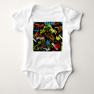 Graffiti voor jongens: handgetekende coolheid romper