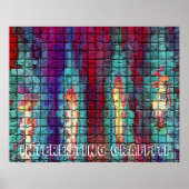 GRAFFITI voor Tegels van de Mosiac Poster (Voorkant)