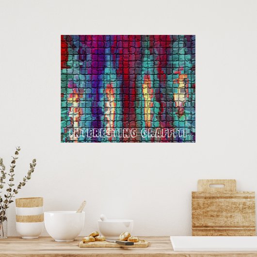 GRAFFITI voor Tegels van de Mosiac Poster (Keuken)