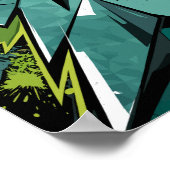 Graffiti Vormen en spatten Poster (Hoek)