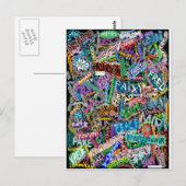 graffiti-vredeskaart briefkaart (Voorkant / Achterkant)