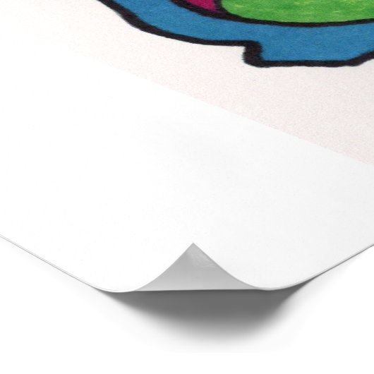 graffiti - vrijheidsbeeld poster (Hoek)