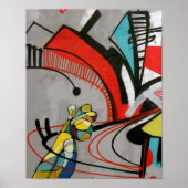 Graffiti - WACHT! Poster (Voorkant)