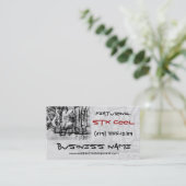 Graffiti Wall Art Design Web TShirt Visitekaartje (Staand voorkant)