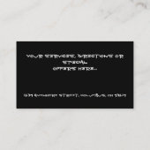 Graffiti Wall Art Design Web TShirt Visitekaartje (Achterkant)