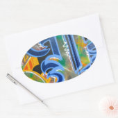 Graffiti Wall Art Ovale Sticker (Envelop)