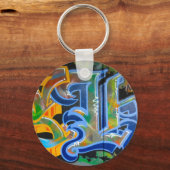 Graffiti Wall Art Sleutelhanger (Voorkant)