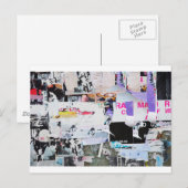 Graffiti Wall Banksy Style Torn Paper Briefkaart (Voorkant / Achterkant)