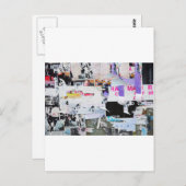 Graffiti Wall Banksy Style Torn Paper Briefkaart (Voorkant / Achterkant)