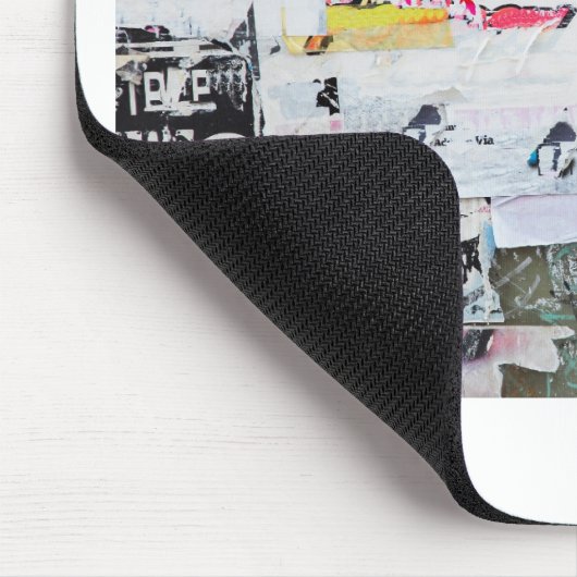 Graffiti Wall Banksy Style Torn Paper Muismat (Hoek)