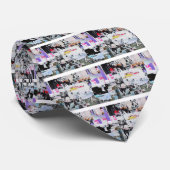 Graffiti Wall Banksy Style Torn Paper Stropdas (Opgerold)