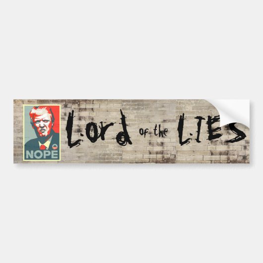 Graffiti Wall met Trump Bumpersticker (Voorkant)