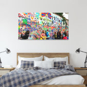Graffiti Wall street Musici & Kunstenaars Wall Art Canvas Afdruk (Insitu (Slaapkamer))