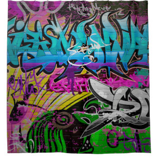 Graffiti wall urban artgraffiti,art,wall,grafiti,g douchegordijn