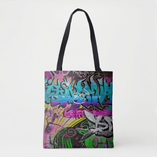 Graffiti wall urban artgraffiti,art,wall,grafiti,g tote bag (Voorkant)