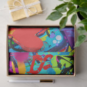 Graffiti Wall Urban Vibrant Decoupage Papier (Geschenk)