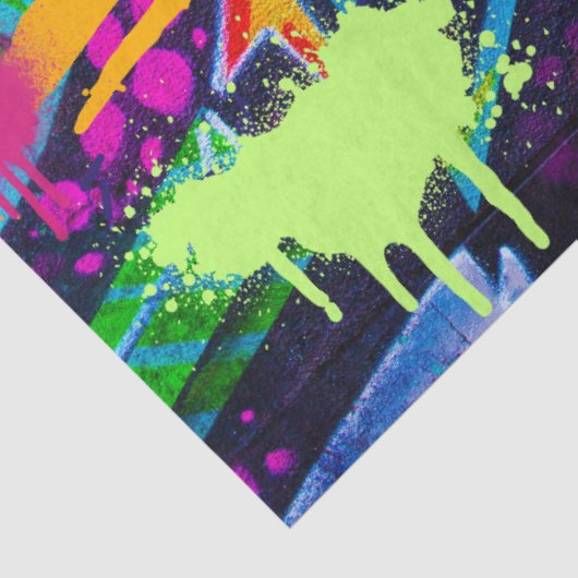 Graffiti Wall Urban Vibrant Decoupage Papier (Detail)