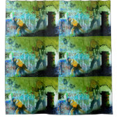 graffiti wandkunst douchegordijn (Voorkant)