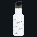 Graffiti Water voor persoonlijk gebruik Waterfles<br><div class="desc">Elegant script grafitti name,  water fles,  perfect voor wanneer je fit blijft,  gymsessie,  lopen,  joggen,  training,  sport,  foto's op het park of op het strand en tijdens het werk. Het doopvonttype,  de grootte en de kleur kunnen worden veranderd door op de pas verdere verbinding na het personaliseren te klikken.</div>